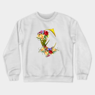 Letter C name Initial Crewneck Sweatshirt